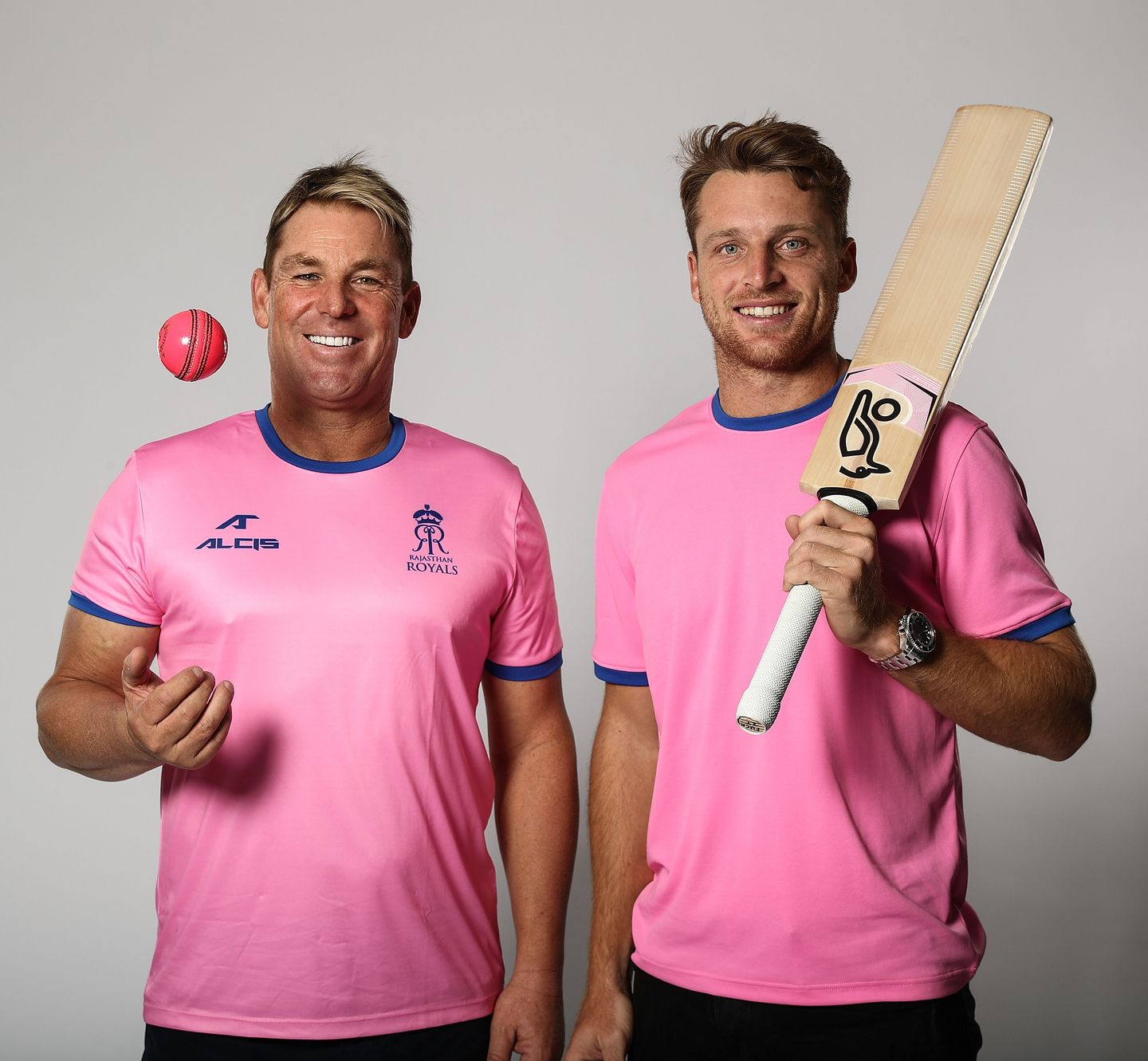 Shane Warne was captain-coach when Rajasthan Royals famously won the first-ever IPL title. Pictured here alongside England's Jos Buttler who also plays for the Rajasthan Royals in the IPL.
