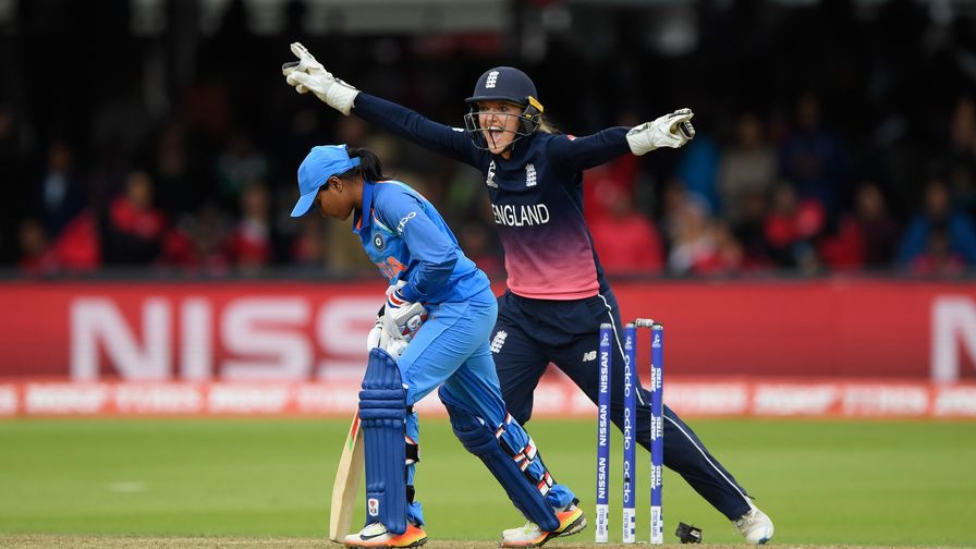 That winning moment. England win the 2017 ICC Women's World Cup in front of a packed house at Lord's.