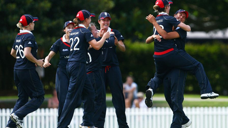 A hug with the skipper at the ICC Women's World Cup in 2009