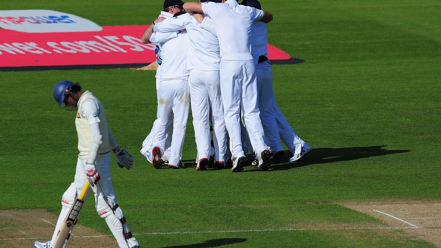 An incredible win! England dismiss Sri Lanka for 82 on the final day in Cardiff.