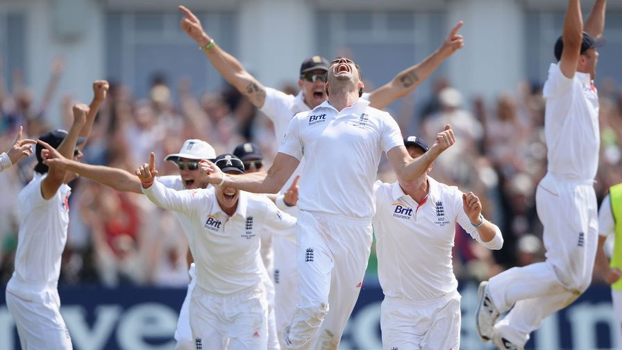 Simply incredible. England win the first Ashes Test match at Trent Bridge by 14 runs.