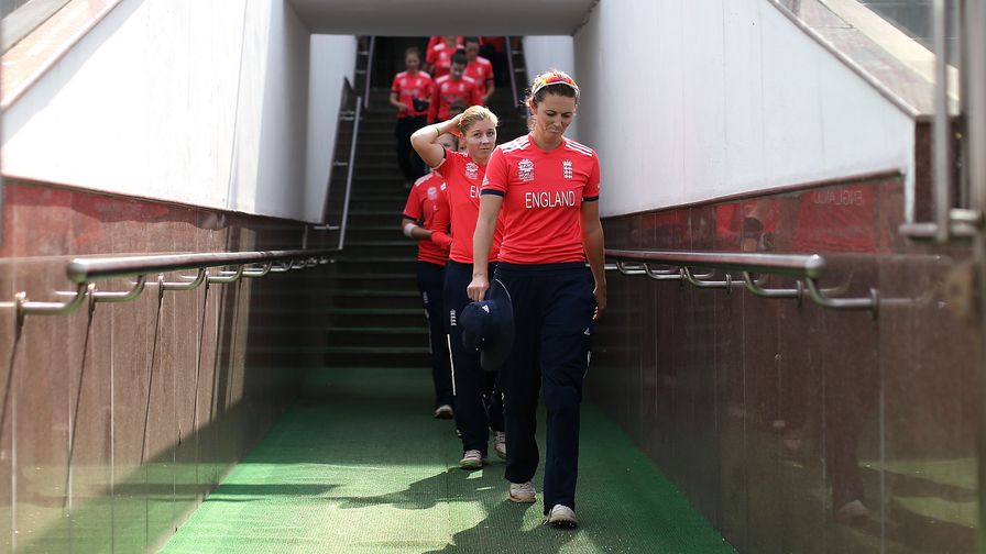 After an incredible 20 year career Charlotte Edwards leads out England for the final time. Arguably England Women's greatest ever player.