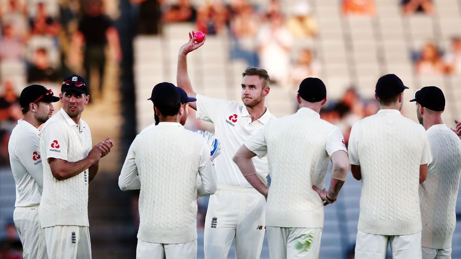 Latham c.Woakes b.Broad. Stuart reached 400 Test wickets for England.