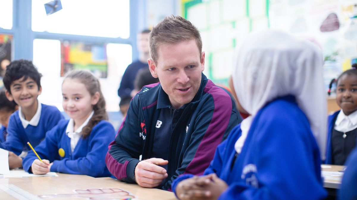 Eoin Morgan at the launch of Roar! for Diversity