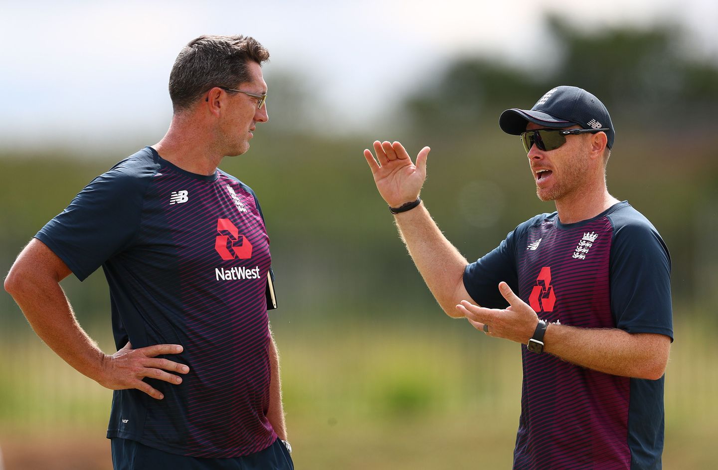 Jon Lewis with Ian Bell during England U19 duty
