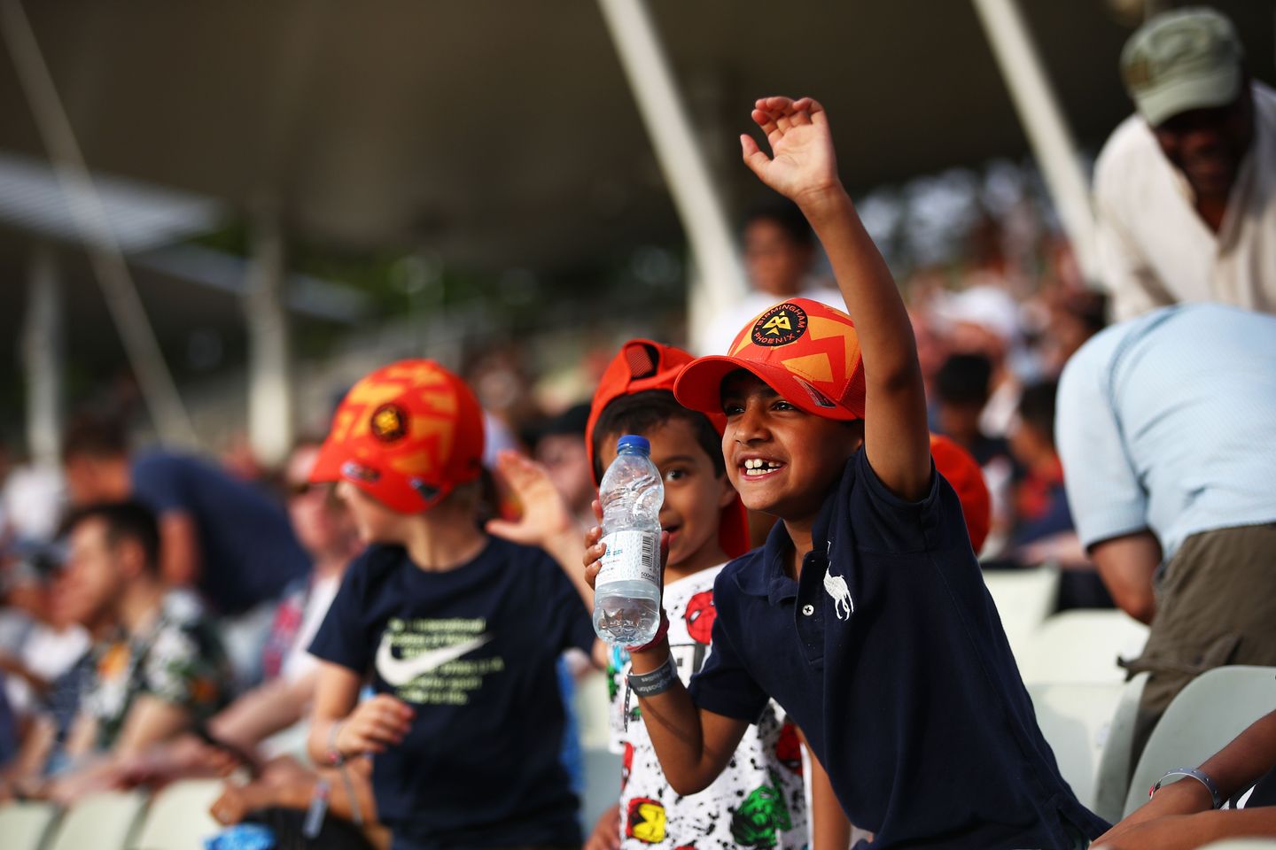 Birmingham Phoenix fans having a great time at Edgbaston