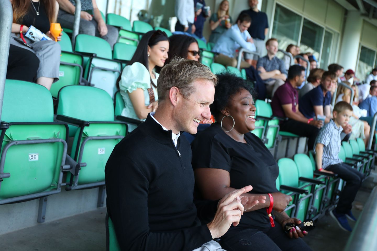 TV's Dan Walker and Judi Love know how to spend a Saturday night