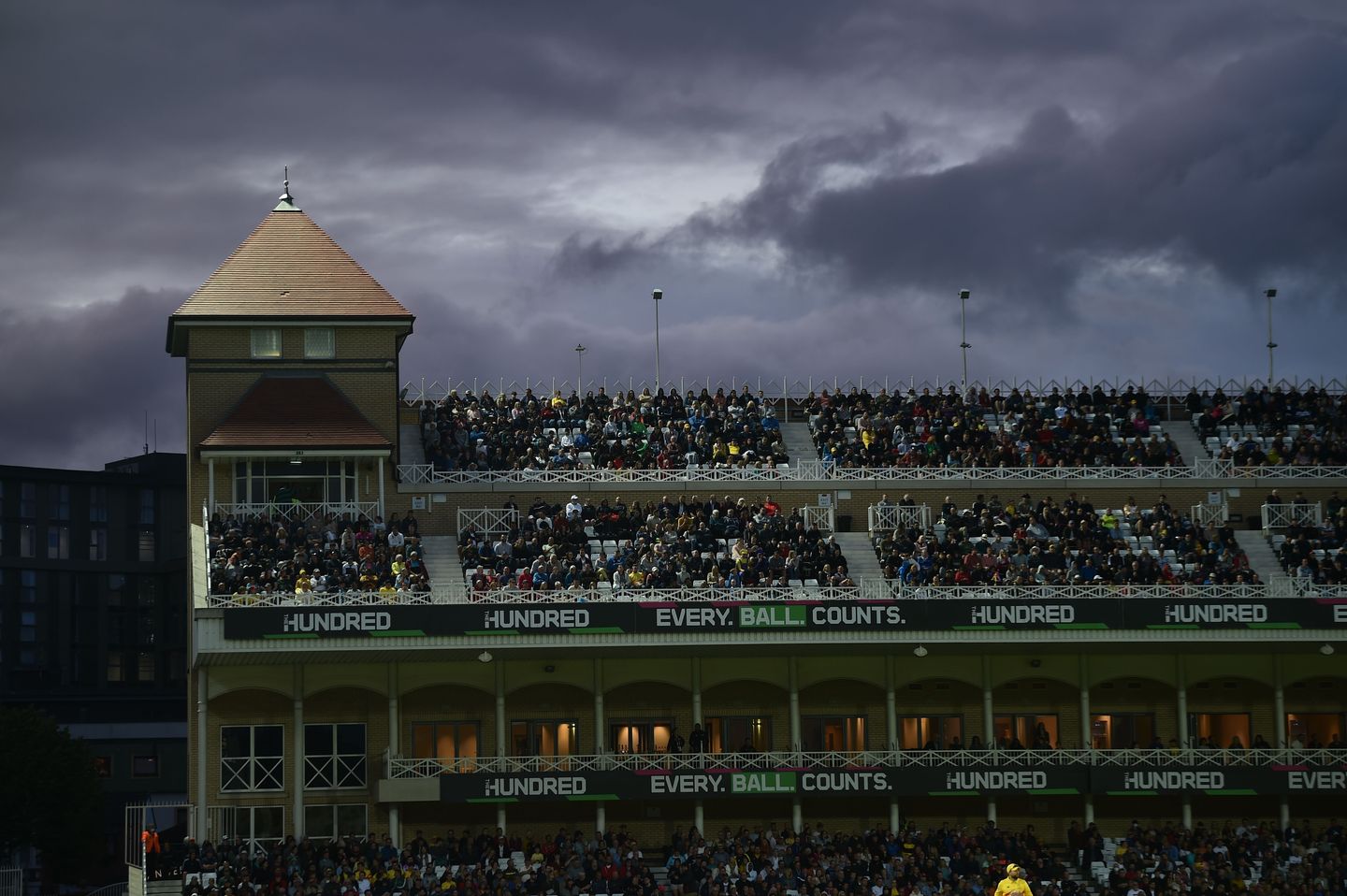 The clouds ease past Trent Bridge