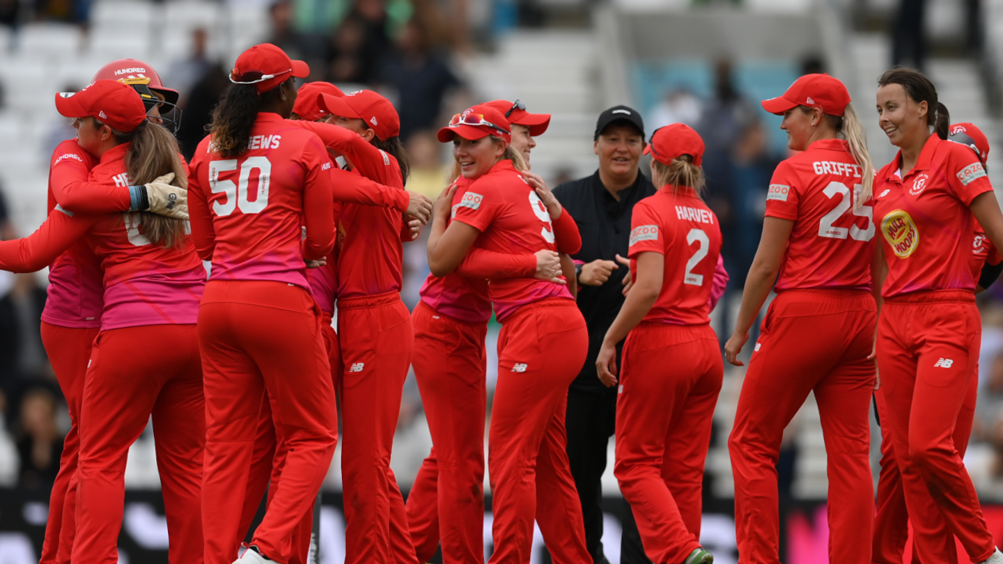 The Welsh Fire celebrate a victory