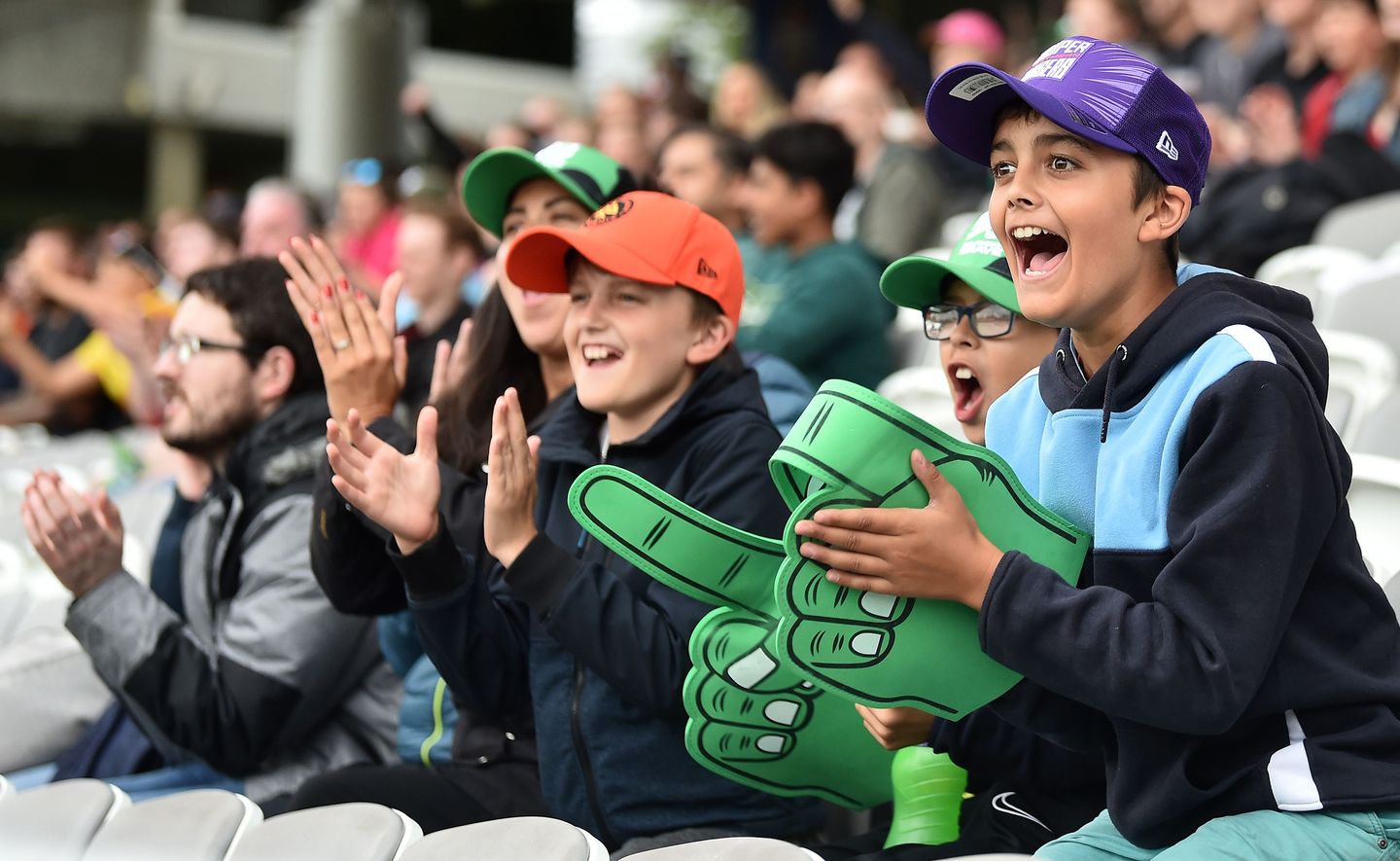 These fans have clearly just got their tickets!