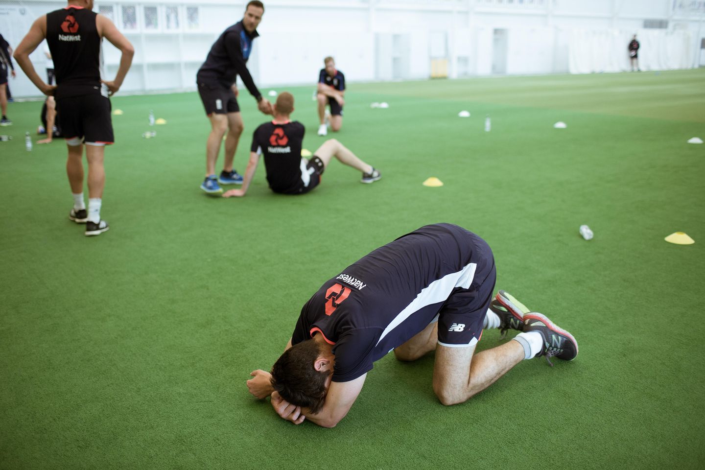 Cook collapses after winning the yo yo test